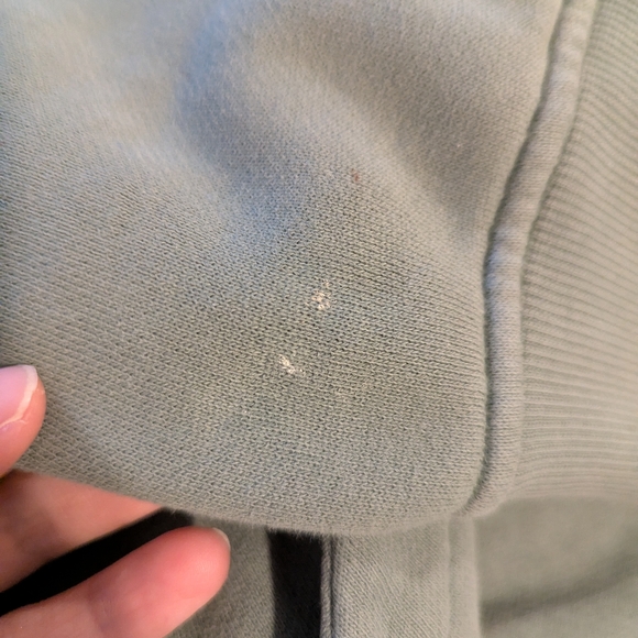 lululemon cropped scuba hoodie Full zip womens M/L sage green long sleeve hood - Picture 9 of 9